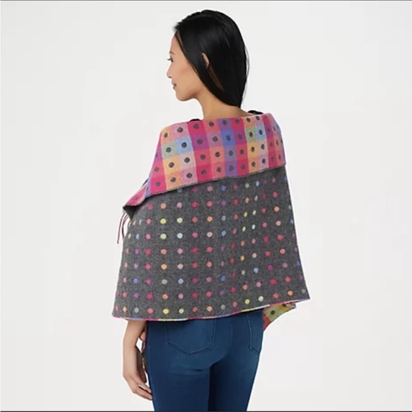 📍FIRM📍100% Lambswool Scarf Wrap Vintage - Picture 1 of 16